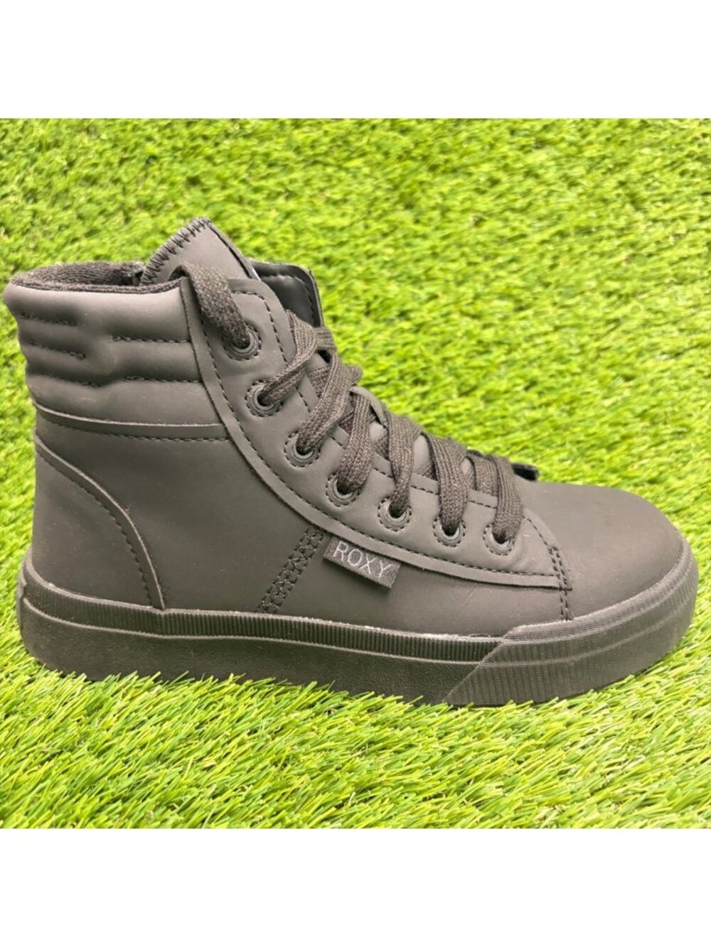 Roxy At Work Rae Hi Womens Size 7D Black Leather Composite Toe Safety Work Shoes